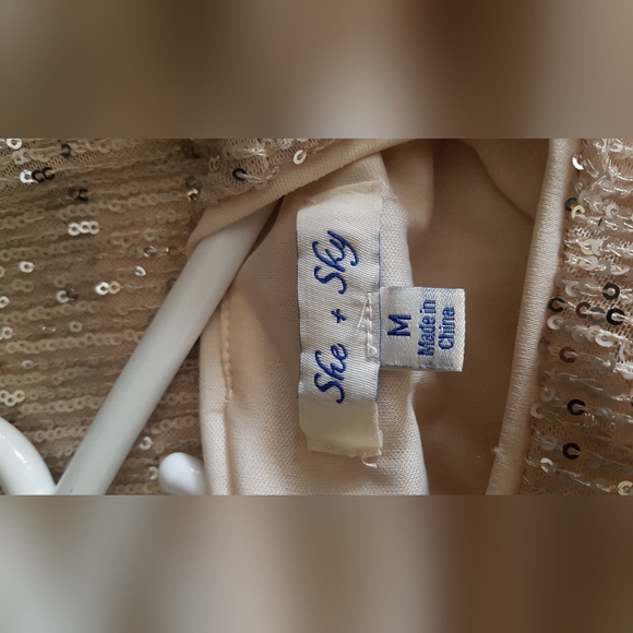 Cream sparkling dress - Picture 5 of 5